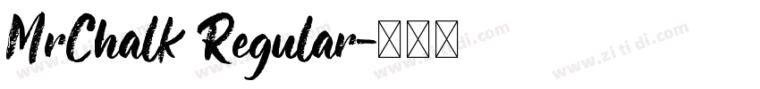 MrChalk Regular字体转换